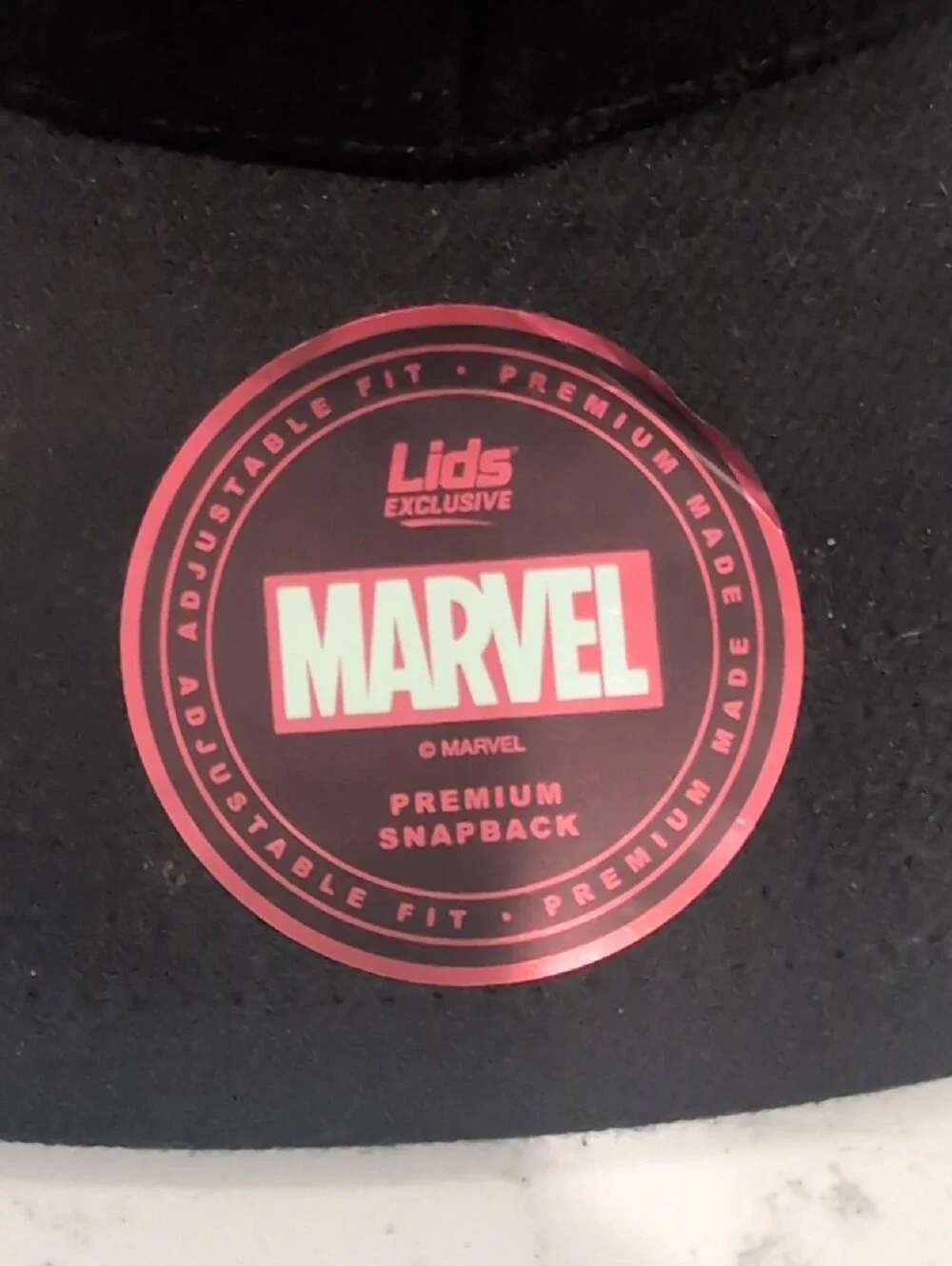 Marvel Kids Black Snapback Hat with Multicolor Avengers Patches